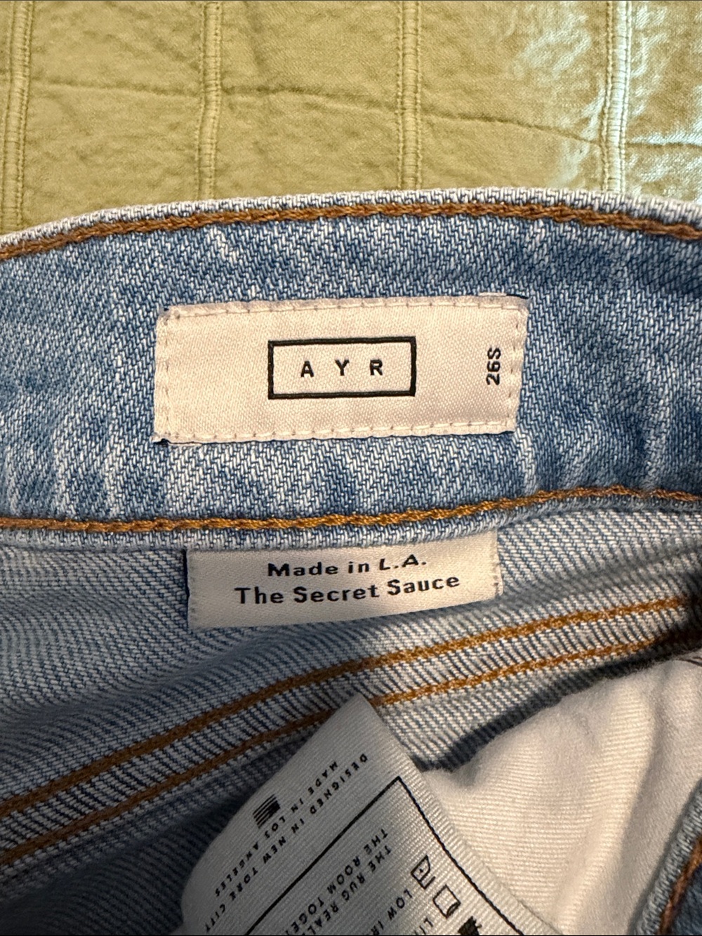 AYR Secret Sauce Light Blue Wide-Leg Women's Jeans - Picture 6 of 7